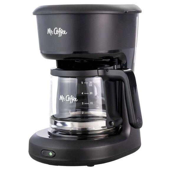 Mr. Coffee 5-Cup Mini Brew Switch Coffee Maker Black Auto Pause Easy On/Off - Picture 1 of 3